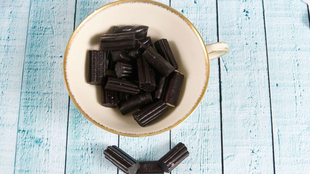 black licorice candy