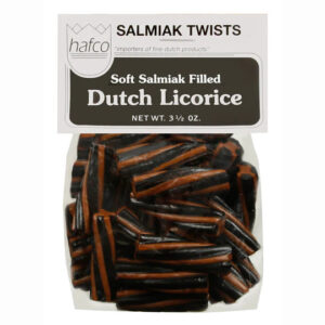 Pingvin salmiak twists black licorice